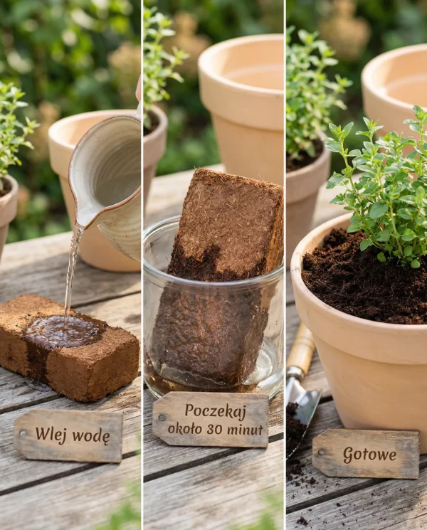 Plonix - Ziemia kokosowa przyśpieszająca wzrost roślin